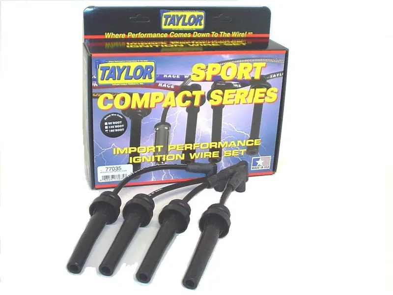 Taylor Cable 77035 8Mm Spiro-Pro Black Ignition Wire Set – Oe-Style Boots, 9.5" Length 1