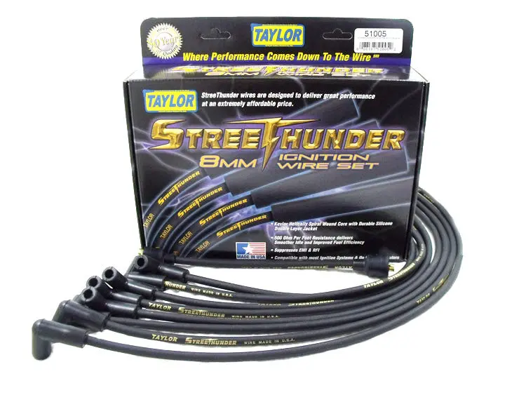 Taylor Cable Street Thunder 8Mm Ignition Wire Set – High-Performance Spark Plug Cables 1